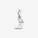 Charm Pendente Fiore Bucaneve Vetro di Murano Charm Pendente Fiore Bucaneve Vetro di Murano
