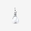 Charm Pendente Fiore Bucaneve Vetro di Murano Charm Pendente Fiore Bucaneve Vetro di Murano