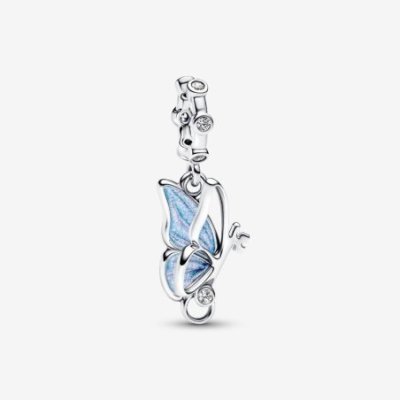 Charm Pendente Farfalla e Chiave "Unlock Tomorrow"