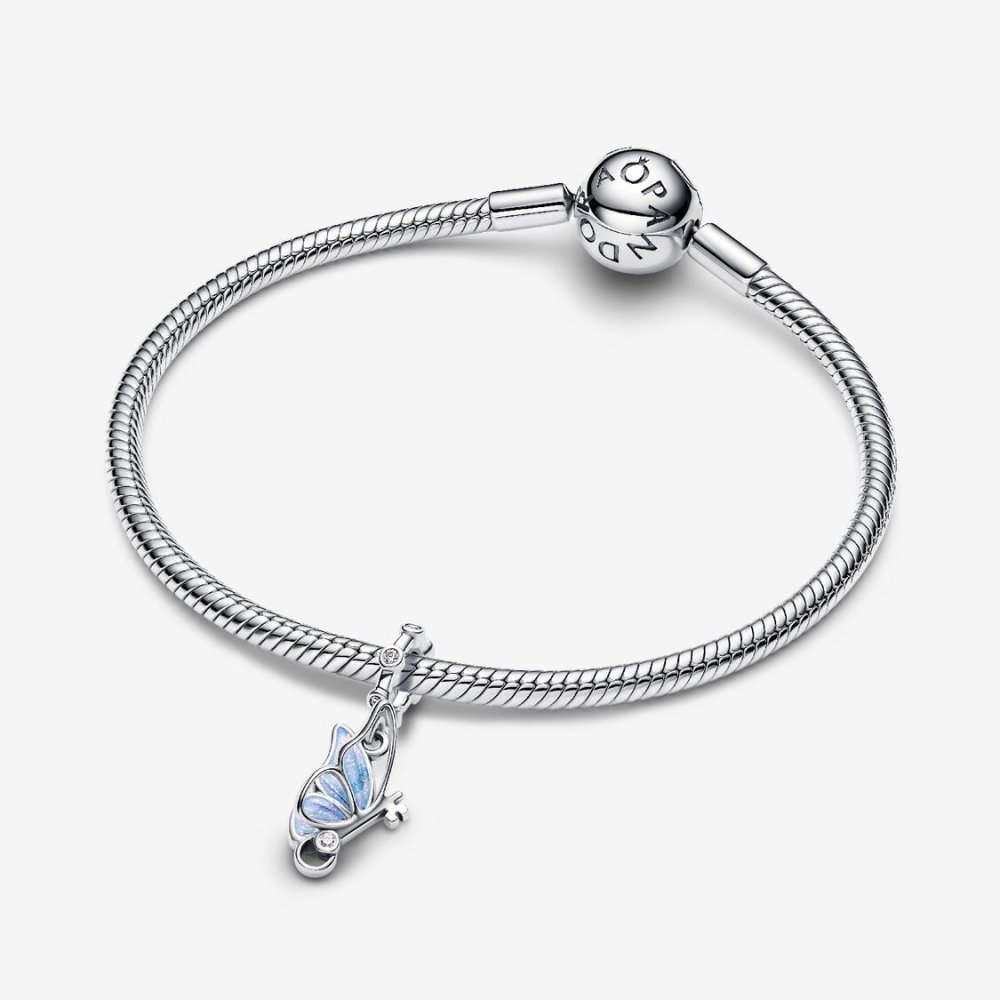 Charm Pendente Farfalla e Chiave "Unlock Tomorrow" Charm Pendente Farfalla e Chiave "Unlock Tomorrow"