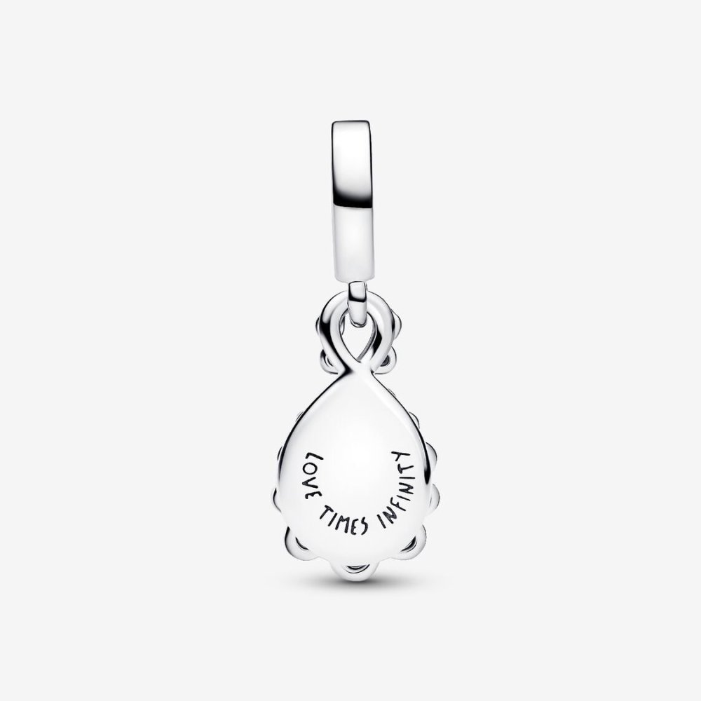 Charm Pendente Doppio Infinito Opalescente Charm Pendente Doppio Infinito Opalescente