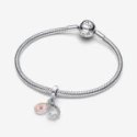 Charm Pendente Doppio Infinito Opalescente Charm Pendente Doppio Infinito Opalescente