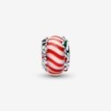 Charm Vetro di Murano Caramella di Natale Charm Vetro di Murano Caramella di Natale