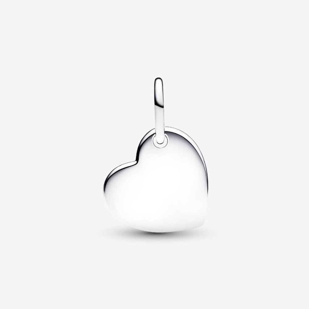 Charm Pendente Cuore con Pietra Rossa Scuro Gennaio Charm Pendente Cuore con Pietra Rossa Scuro Gennaio