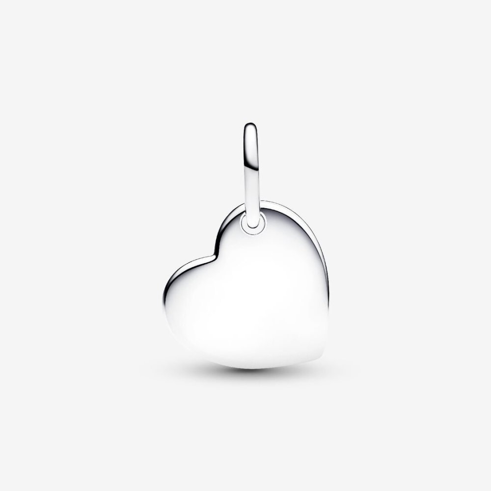 Charm Pendente Cuore con Pietra Viola Febbraio Charm Pendente Cuore con Pietra Viola Febbraio