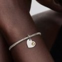Charm Pendente Cuore con Pietra Miele Novembre Charm Pendente Cuore con Pietra Miele Novembre