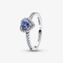 Anello Cuore in Rilievo Blu Anello Cuore in Rilievo Blu