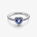 Anello Cuore in Rilievo Blu Anello Cuore in Rilievo Blu