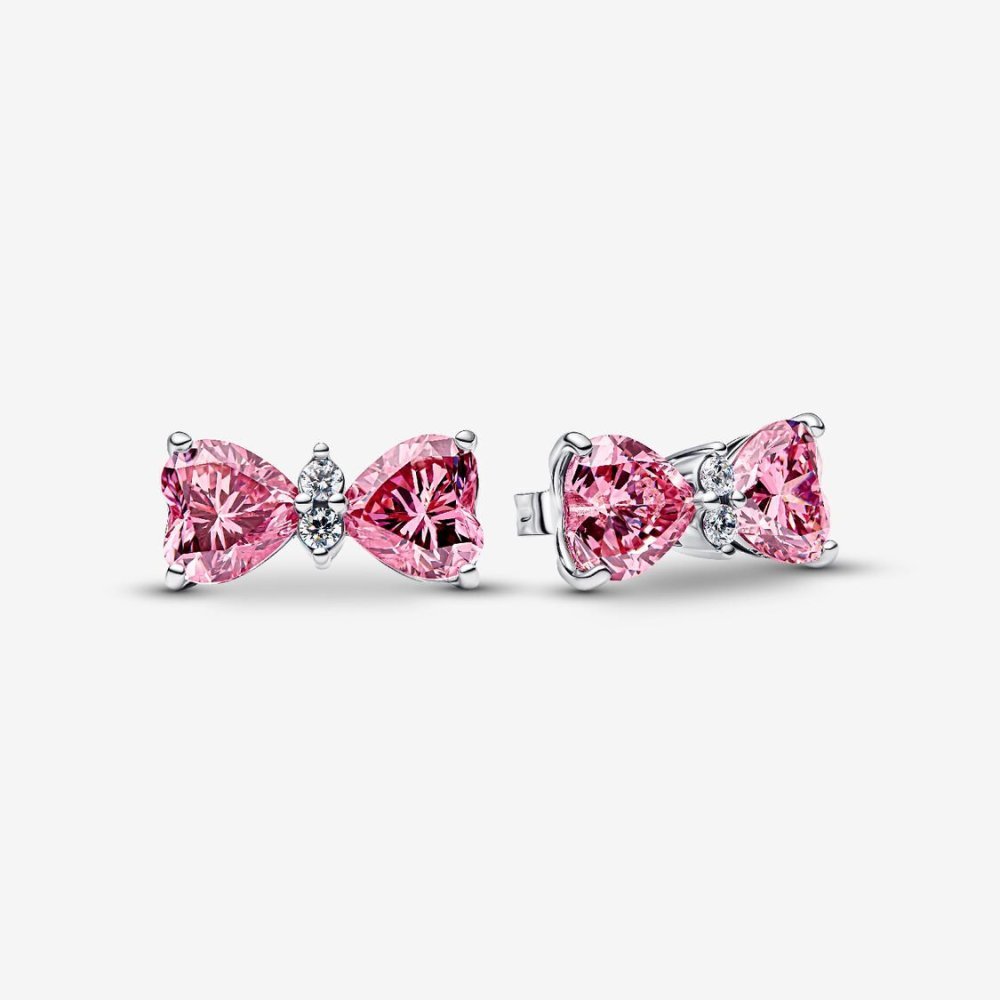 Orecchini Fiocco Luminoso Rosa Grande Orecchini Fiocco Luminoso Rosa Grande