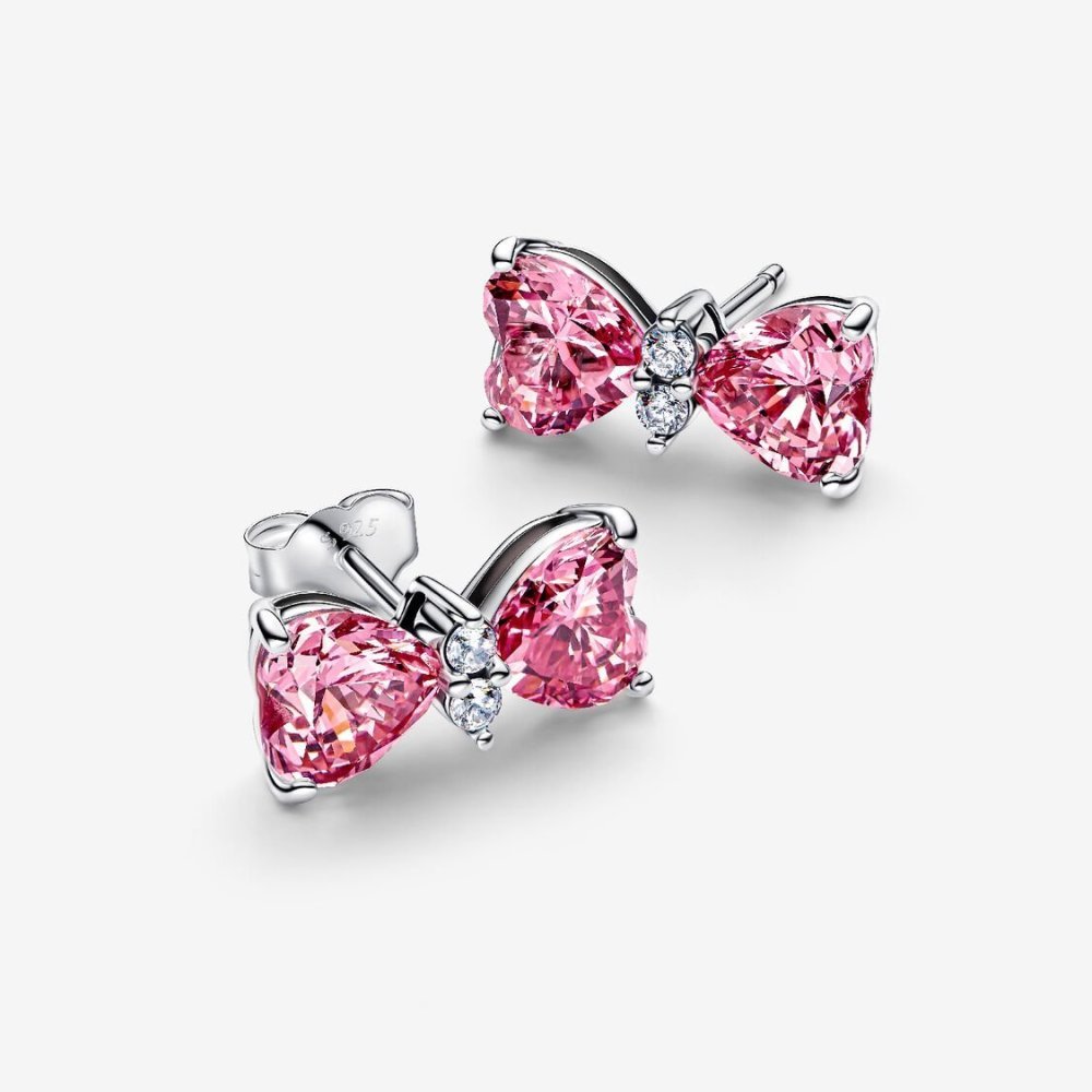 Orecchini Fiocco Luminoso Rosa Grande Orecchini Fiocco Luminoso Rosa Grande