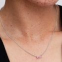 Collana Fiocco Luminoso Rosa Collana Fiocco Luminoso Rosa