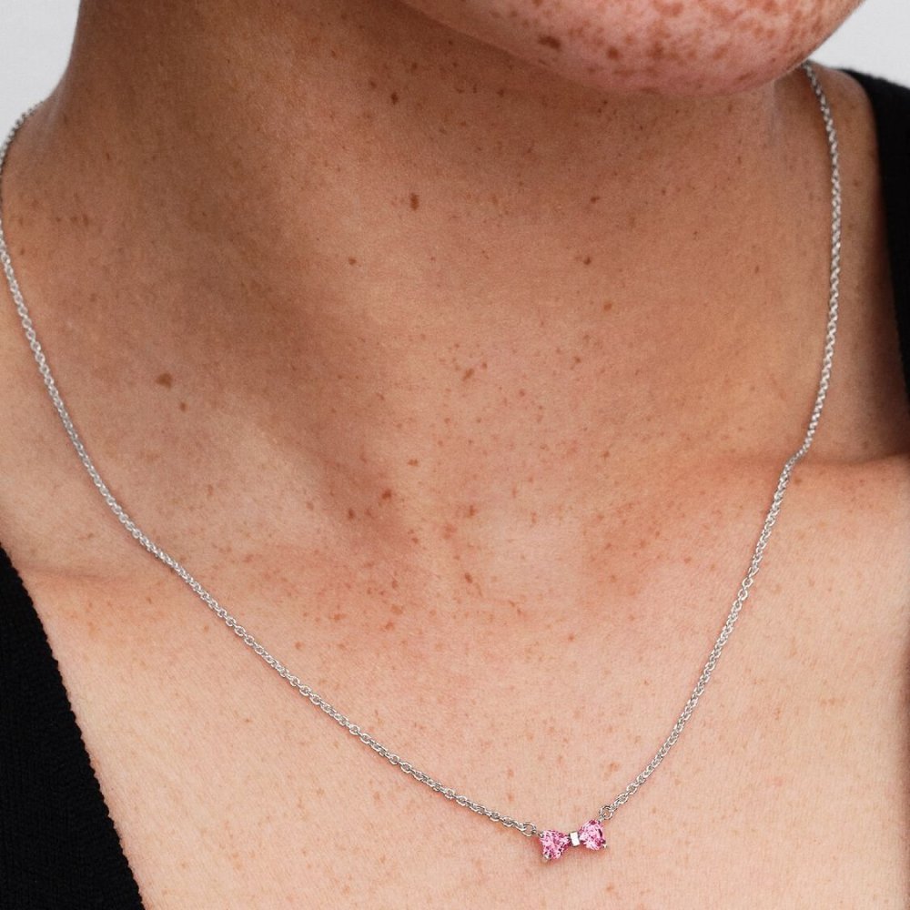 Collana Fiocco Luminoso Rosa Collana Fiocco Luminoso Rosa