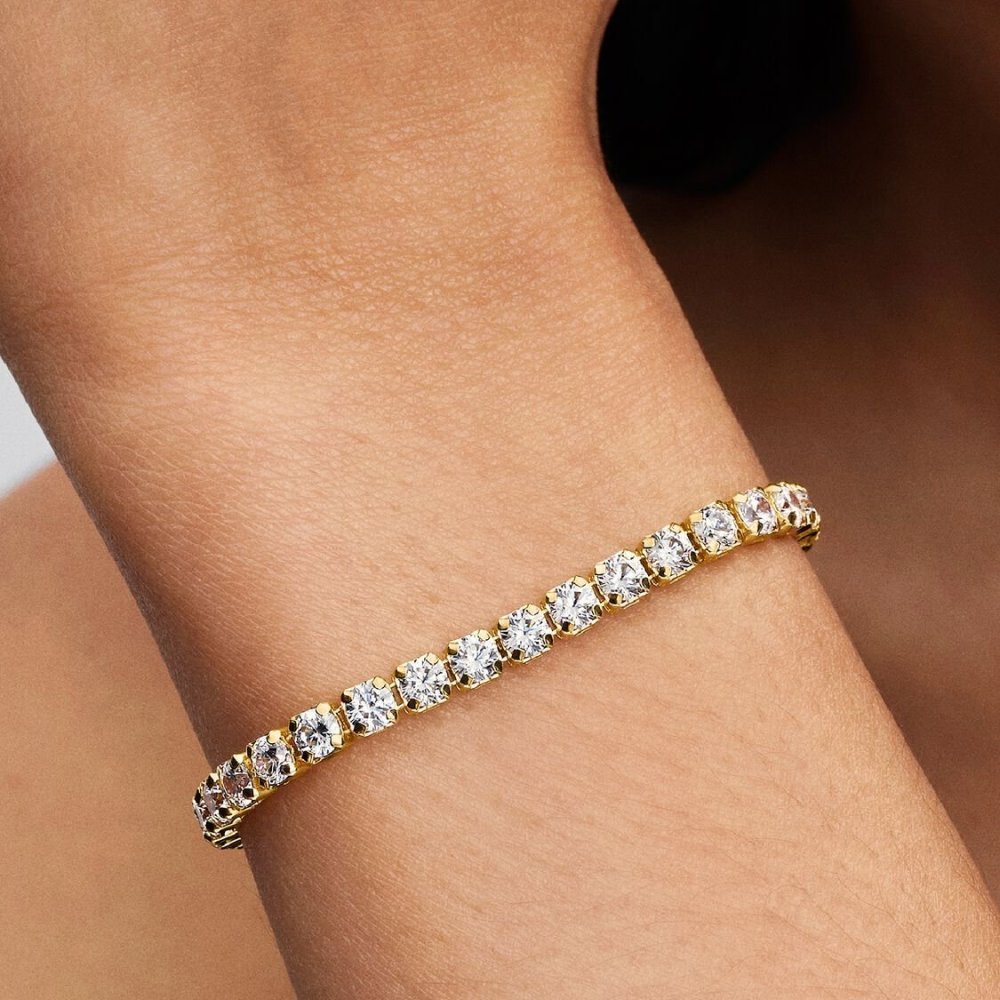 Bracciale Tennis con Pietre grandi Bracciale Tennis con Pietre grandi