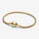 Bracciale Maglia Snake Sfaccettata con Chiusura a Cuore Bracciale Maglia Snake Sfaccettata con Chiusura a Cuore