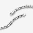 Bracciale Catena Maglia Cubana con Cuori Bracciale Catena Maglia Cubana con Cuori