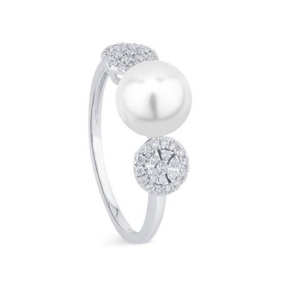 Bliss - Anello Charlene - Oro Bianco - Diamante