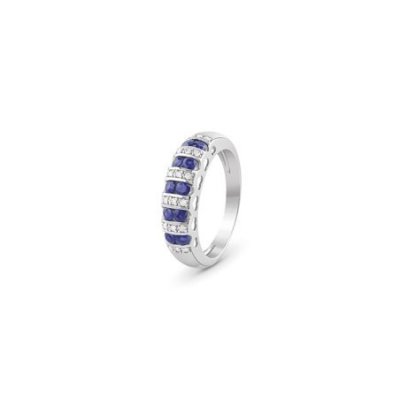 Bliss - Anello Gran Cabaret - Oro Bianco - Diamante