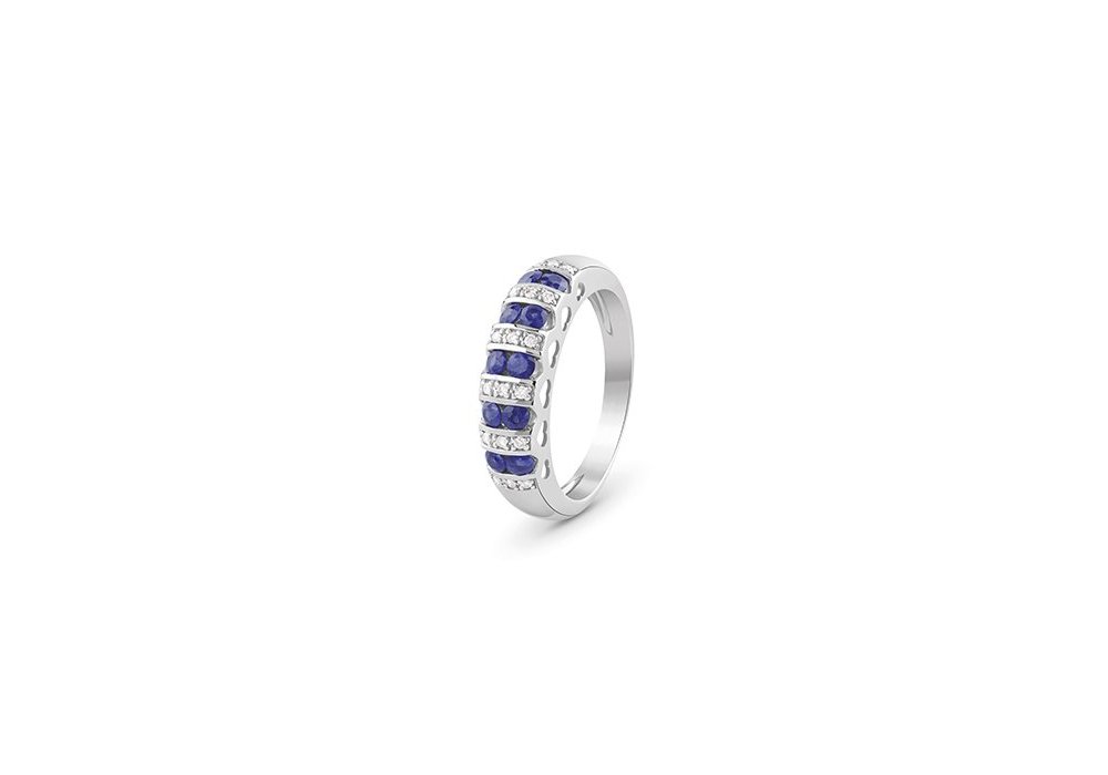 Bliss - Anello Gran Cabaret - Oro Bianco - Diamante Bliss - Anello Gran Cabaret - Oro Bianco - Diamante