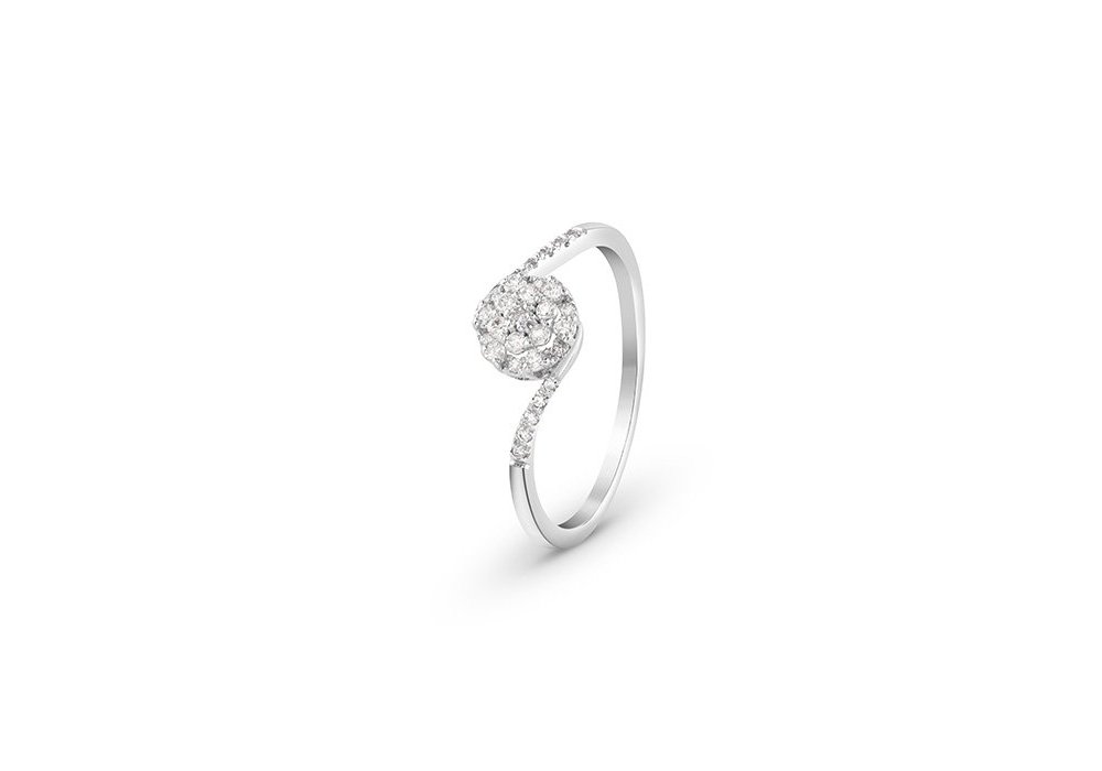 Bliss - Anello Bl Cheri - Oro Bianco - Diamante Bliss - Anello Bl Cheri - Oro Bianco - Diamante