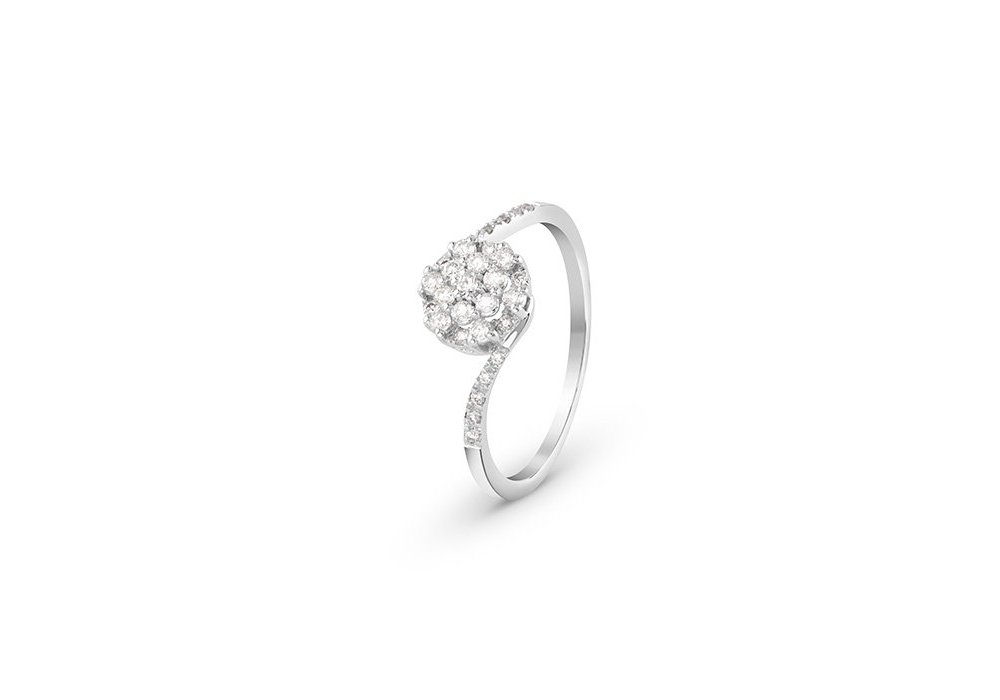 Bliss - Anello Bl Cheri - Oro Bianco - Diamante Bliss - Anello Bl Cheri - Oro Bianco - Diamante