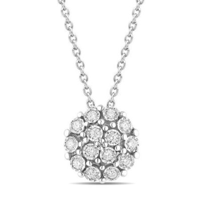 Bliss - Collierino Rugiada - Oro Bianco - Diamante