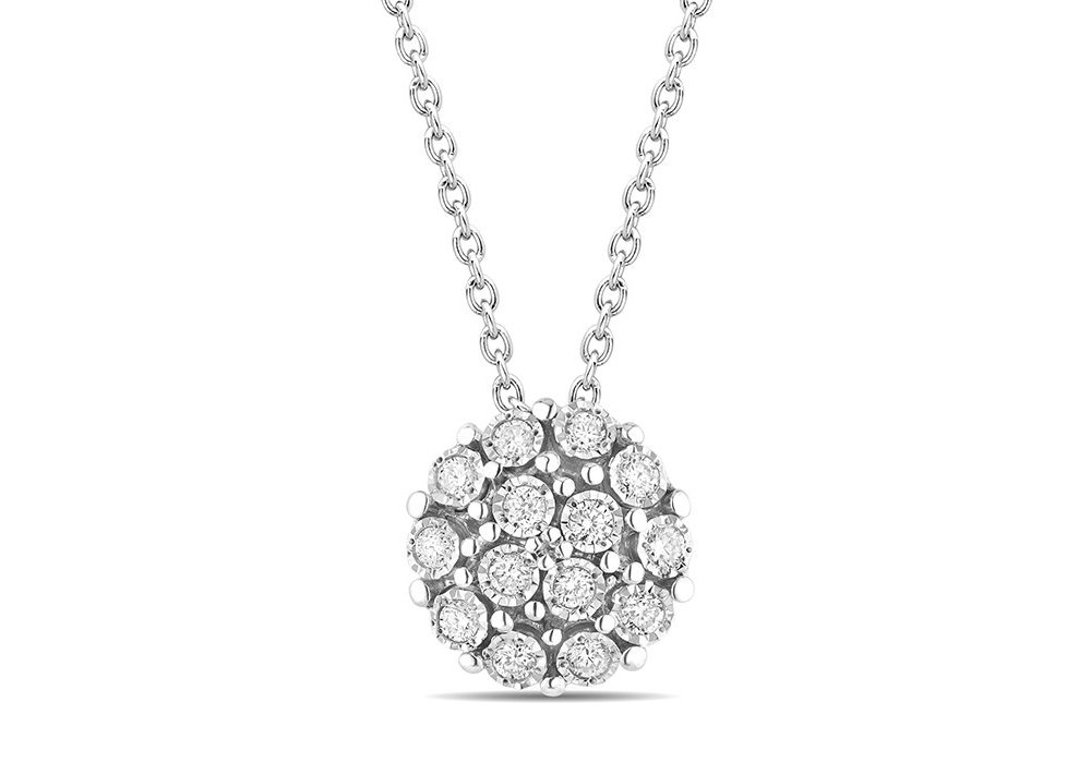 Bliss - Collierino Rugiada - Oro Bianco - Diamante Bliss - Collierino Rugiada - Oro Bianco - Diamante