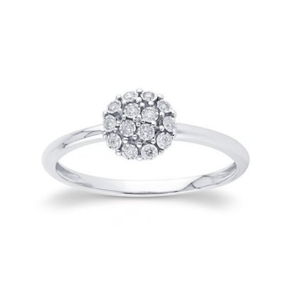 Bliss - Anello Rugiada - Oro Bianco - Diamante