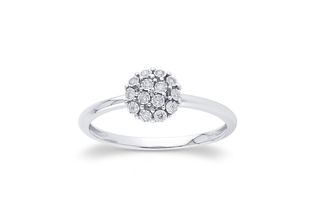Bliss - Anello Rugiada - Oro Bianco - Diamante Bliss - Anello Rugiada - Oro Bianco - Diamante