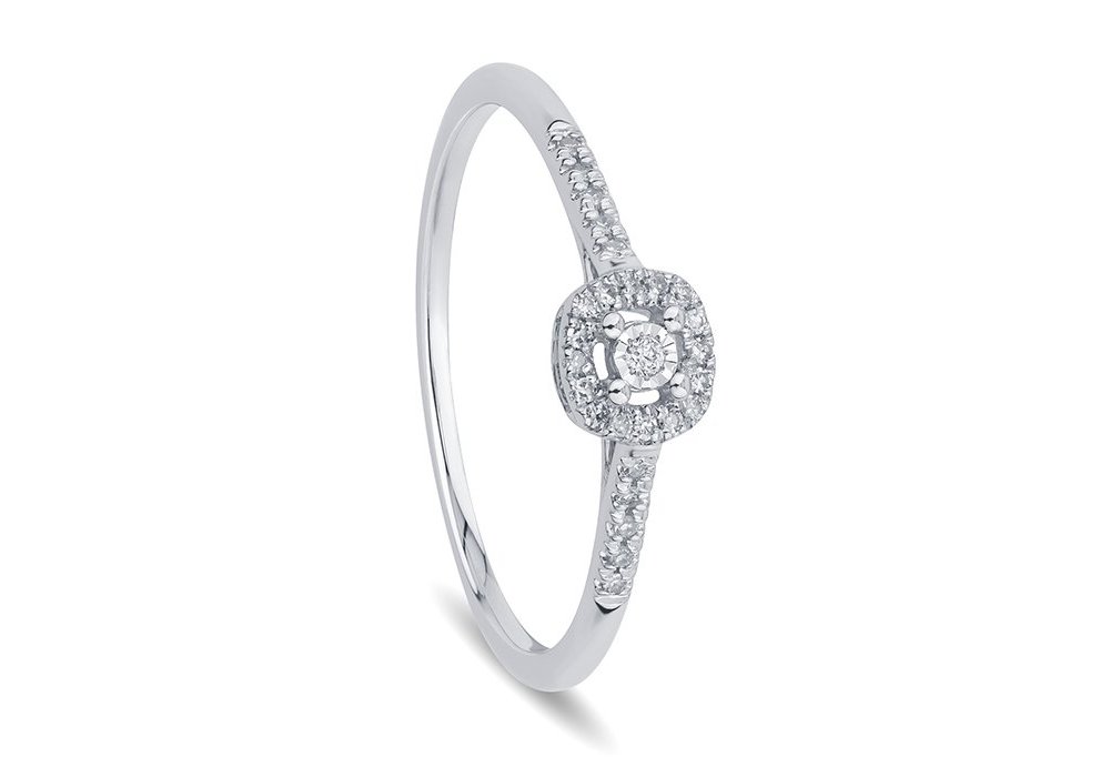 Bliss - Anello In Oro Bianco - Diamante - Rugiada Bliss - Anello In Oro Bianco - Diamante - Rugiada