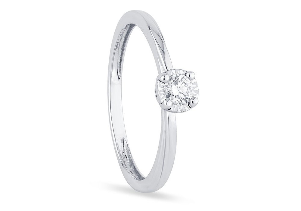 Bliss - Anello Meraviglia - Oro Bianco - Diamante Bliss - Anello Meraviglia - Oro Bianco - Diamante