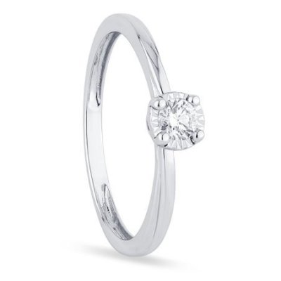 Bliss - Anello Bl Meraviglia - Oro Bianco - Diamante