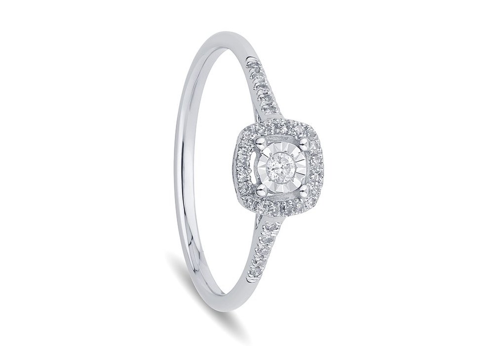 Bliss - Anello In Oro Bianco - Diamante - Rugiada Bliss - Anello In Oro Bianco - Diamante - Rugiada