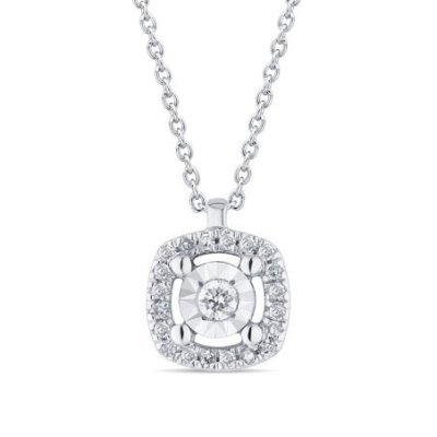 Bliss - Collana In Oro Bianco - Diamante - Rugiada