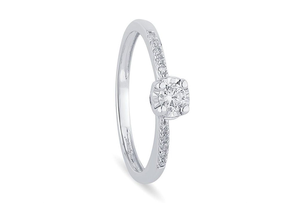 Bliss - Anello Bl Meraviglia - Oro Bianco - Diamante Bliss - Anello Bl Meraviglia - Oro Bianco - Diamante