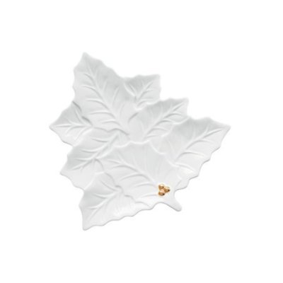 Easy Life - Piatto In Porcellana - 22X22 Cm - Holly & Berries