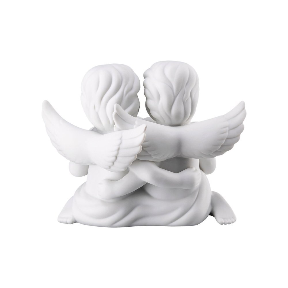 Rosenthal - Coppia Angeli Con Cuore - Weiss Matt - Porcellana