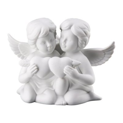 Rosenthal - Coppia Angeli Con Cuore - Weiss Matt