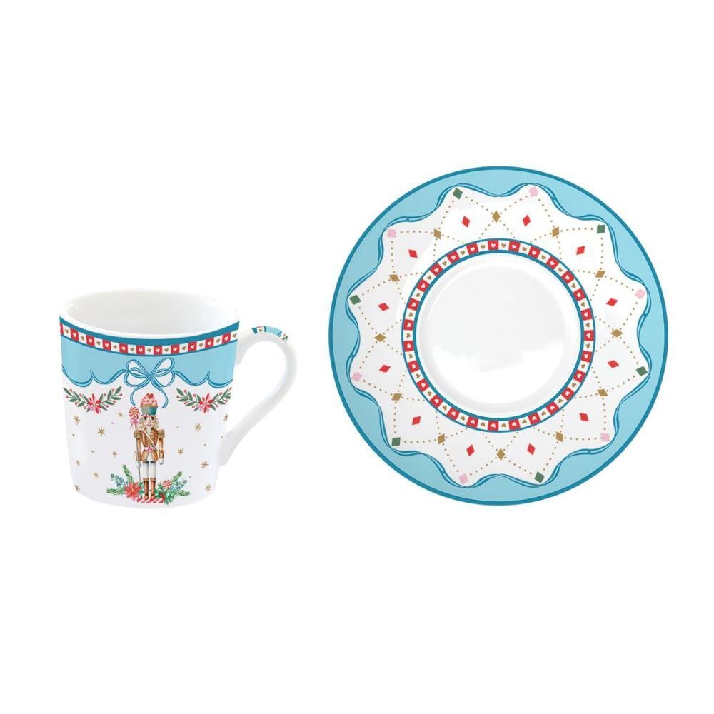 Easy Life - Set Tazzine Sweet Christmas - Porcellana Easy Life - Set Tazzine Sweet Christmas - Porcellana