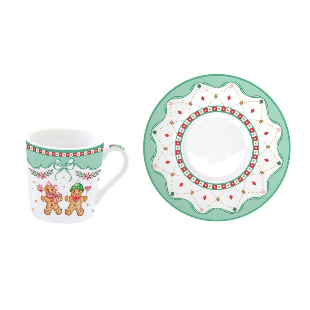 Easy Life - Set Tazzine Sweet Christmas - Porcellana Easy Life - Set Tazzine Sweet Christmas - Porcellana
