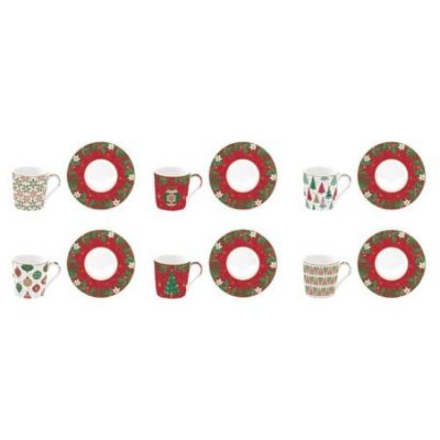 Easy Life - Set Tazzine Jingle Bells - Eleganza - Natale