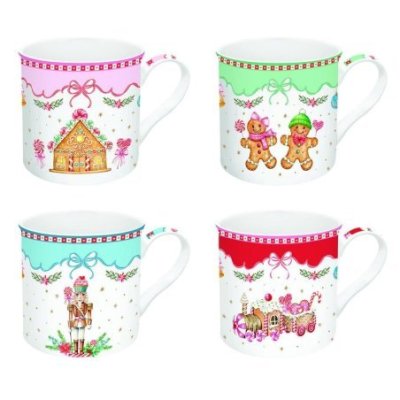 Easy Life - Set 4 Mug Sweet Christmas - Fine China