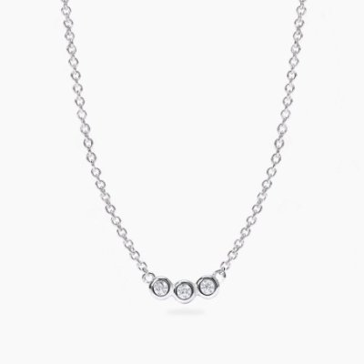 Mabina - Girocollo In Argento 925 - Diamanti Lab Grown