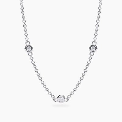 Mabina - Girocollo In Argento - Diamanti Lab Grown