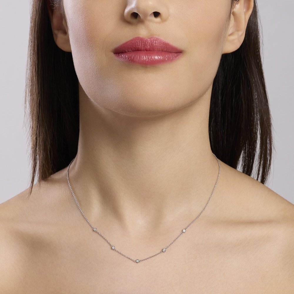 Mabina - Girocollo In Argento - Diamanti Lab Grown Mabina - Girocollo In Argento - Diamanti Lab Grown