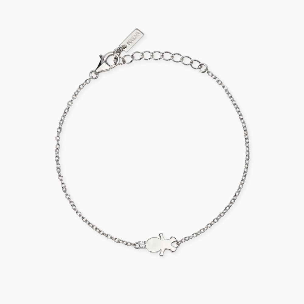 Mabina - Bracciale In Argento 925 - Diamanti Lab Grown
