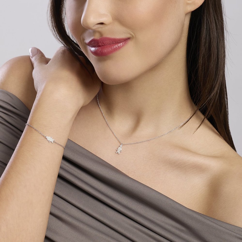 Mabina - Bracciale In Argento 925 - Diamanti Lab Grown