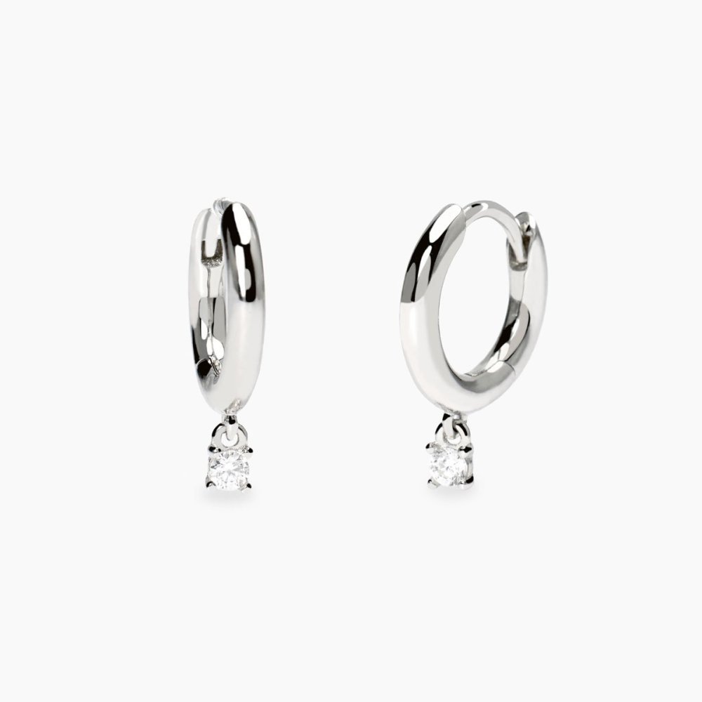 Mabina - Orecchini Argento 925 - Diamanti Lab-Grown