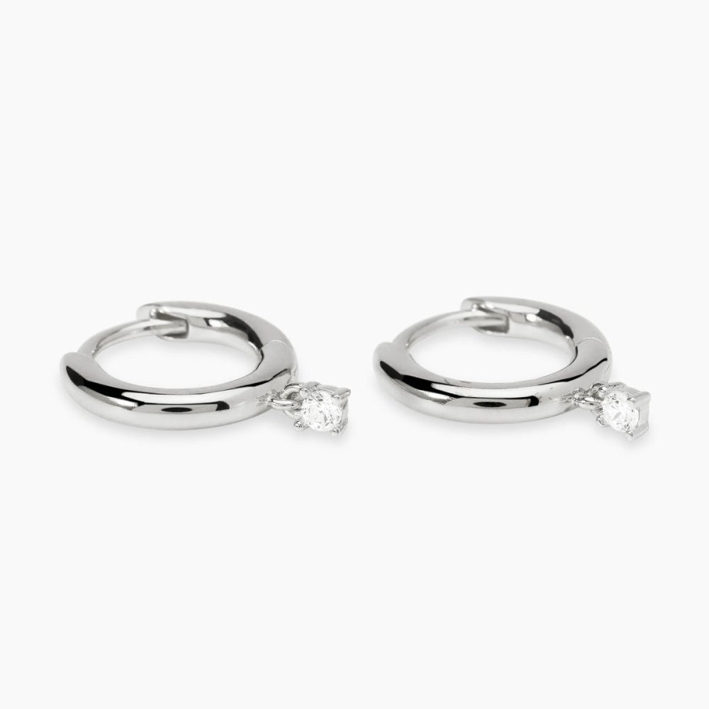 Mabina - Orecchini Argento 925 - Diamanti Lab-Grown