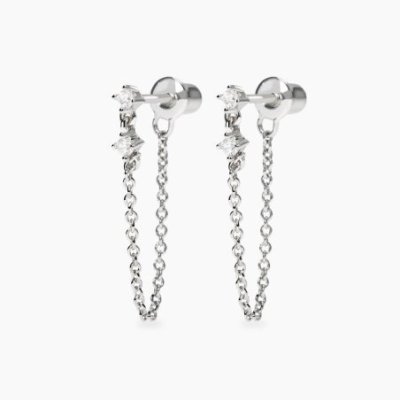 Mabina - Orecchini Argento - Diamanti Lab Grown