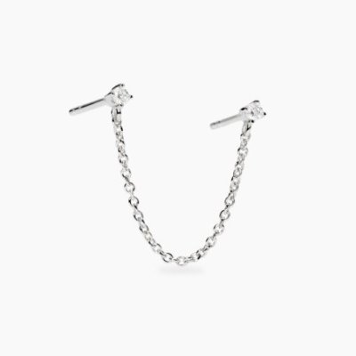Mabina - Orecchino Argento - Diamanti Lab Grown